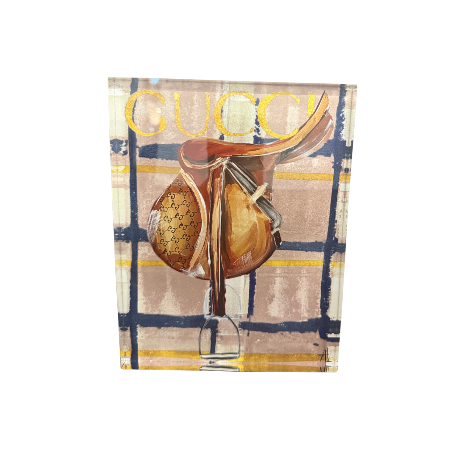 Designer Acrylic Art Blocks - Gucci