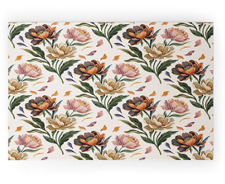 Peony Welcome  Mat