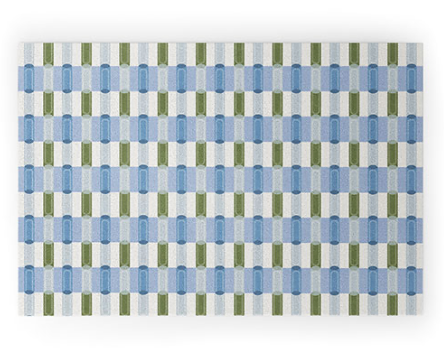 Stripe Block Welcome Mat