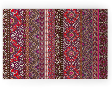Farah Stripe Red Welcome Mat