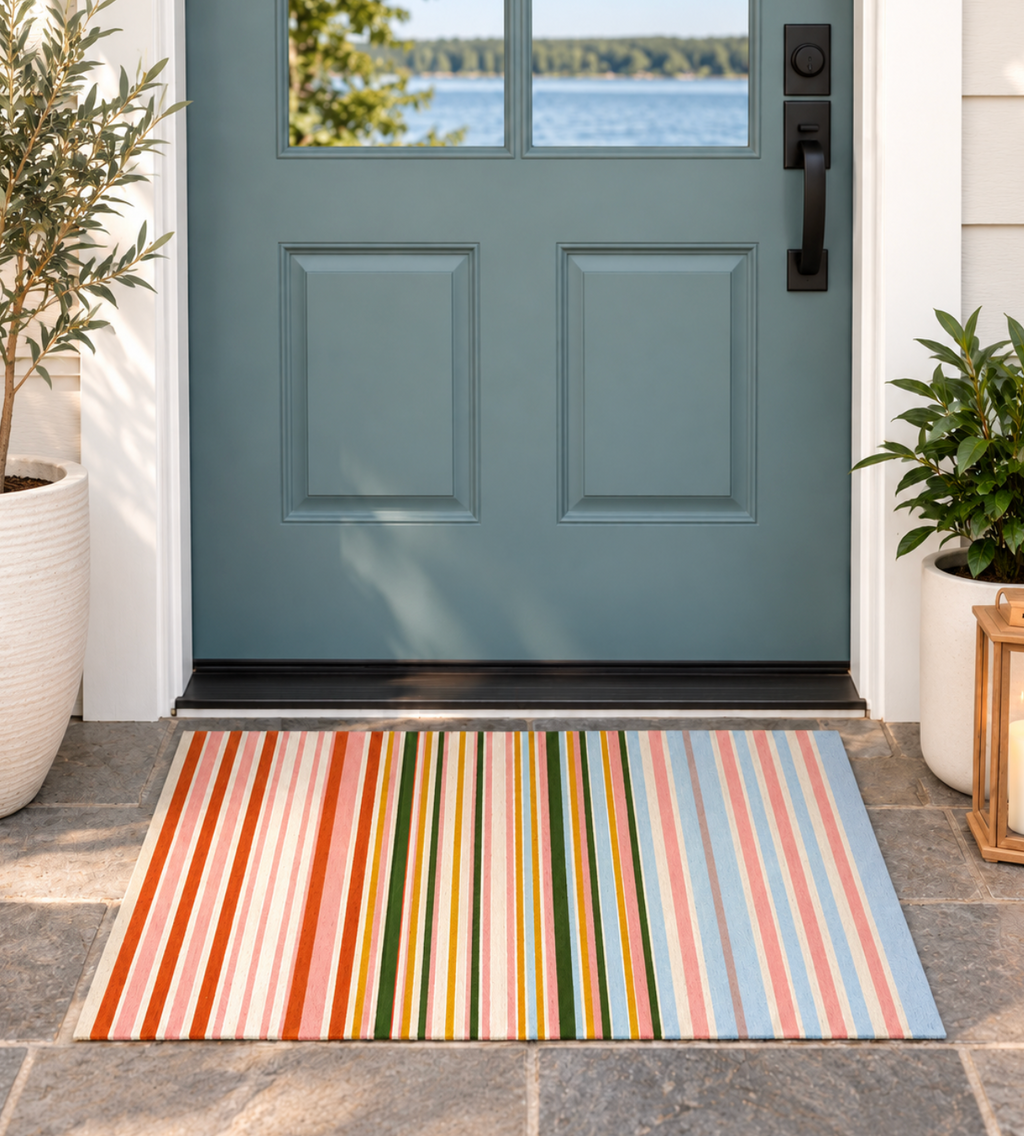Magical Stripe Welcome Mat